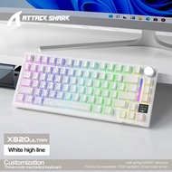 ATTACK SHARK | ATTACK SHARK X820Ultra Wireless Mechanical Keyboard Smart Color Screen& KnobTri-Mode 