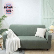 SUDMFK Folding Solid Color Easy-going Non-slip Fabric Sofa Thickened Fabric Living Room Armchair Cover Dust Cover Sofa Cover Home Supply
