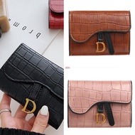 SE Alligator Texture Wallet Woman Girl PU Clutch Bag Coin Purse Short Type Trifold Cash Holder Credi