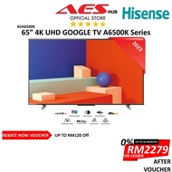 Hisense 65 Inch 4K Smart TV UHD Google TV Latest Version Of Android TV 65" Television 电视 電視機 65A6500K Replace 65A6500H