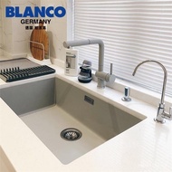Germany Platinum Wave high BLANCO 700-U pearl gray quartz stone sink kitchen dish washing basin granite large single slot