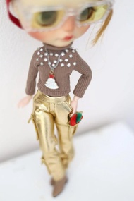 全新：為 Neo Blythe 娃娃設計的時尚服飾，風格獨特。