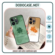 New trend iphone 14 14 Pro 14 Pro Max 14 Plus case with four-leaf clover print iphone 14 case iphone