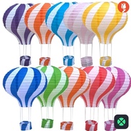 1F 30cm Ceremony Holiday Party Favor Folding Paper Lantern/Hot Air Balloon Shape Paper Lantern