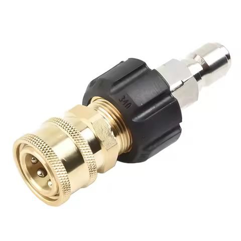 M22 Washer Swivel Adapter Set Convert M22 Thread to 3/8 1/4 Quick Connect Compatible with Most Acces