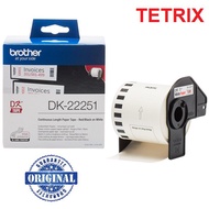 Brother Original DK22251 Continuous Length Paper Tape 62mm x 15.24m Black/Red DK-22251 DK 22251