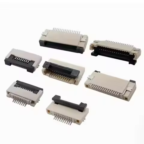 4/6/8/10/11/12/14/20/30/40/60 Pin FPC/FFC 0.5mm Flip-open Cover Type Flex Cable Connector Socket For