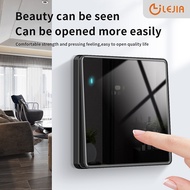 CB Certification LEJIA Ultra Frameless Wall Glass Panel Switch 13 Amp Modern Lighting Switch Univers