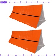 WATTLE 2 Pcs Emergency  Shelter, PE with Aluminum Coating Waterproof Emergency  Shelter Tent, Durabl