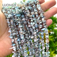 30inch Natural Stone Irregular Raw 5-8mm Larimar Loose Spacer Beads for Jewelry Making Diy Necklace 