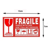 FRAGILE Stiker 9cm x 5cm