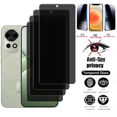 4Pcs For Huawei Nova 13 Glass Huawei Nova 13 Nova13 Tempered Glass Protective Privacy Anti-Spy Scree