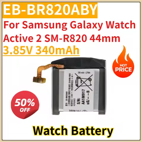New Replacement Watch Battery 3.85V 340mAh EB-BR820ABY For Samsung Galaxy Watch Active 2 SM-R820 44m
