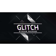 Glitch stream Overlay / Screen Theme / Widget Theme (STREAMLABS OBS / OBS Studio)