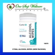 NUR CARE / CYDAL ALCOHOL WIPES 180S / ALCOHOL FREE WIPES 180S