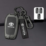 Zinc Alloy Car Key Case Cover for Toyota RAV4 HARRIER Hilux Fortuner Land Cruiser Crown Highland Pra