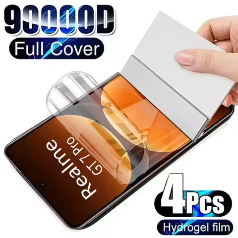 4PCS Hydrogel Film For Realme GT 7 Pro 6T ENO 6 5 SE 3T Neo 3 2 Screen Protector For Realme C63 C67 