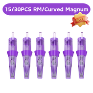 15/30PCS Magnum RM Tattoo Needle 9RM 15RM 21RM Pro Disposable Membrane Tattoo Cartridges Needles For