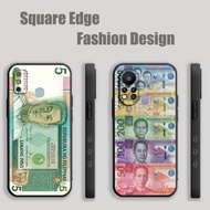 Casing For Samsung A03S A73 A23 S21 S22 Ultra A72 A25 A05 A05s money Pesos Set five peso IAS02 Phone