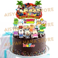 AHS WOLFOO  Cupcake & Cake Topper Decoration Birthday Party  ll Loose ll 1Set Complate Can Add Name