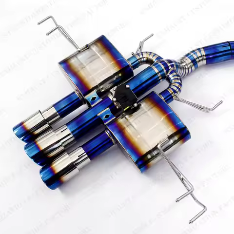 Brushed Exhaust System for Honda Civic Type R FL5 2.0T Performance Muffler Electric Valve Titanium E