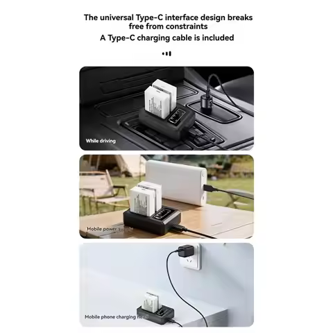 DTB7 LP-E8 Battery Dual Slot USB Type-C Port for Canon for EOS 600D 650D 700D, Camera Battery with L