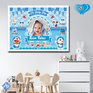 BABY BIODATA PLUS FRAME 40X30 PREMIUM MDF WOOD GLOSSY LAMINATION