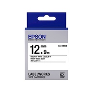 EPSON 基本款標籤帶/ 白底黑字/ LK-4WBN