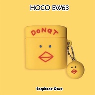 【Yoshida】For HOCO EW63 Case Trendy ideas Cartoon Soft Silicone Earphone Case Casing Cover