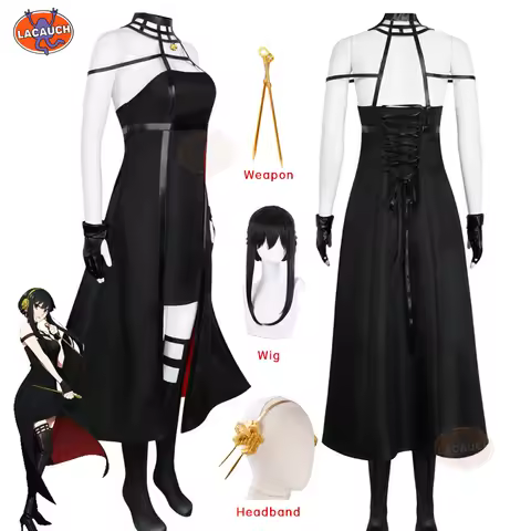 Thorn Princess Yor Forger Cosplay Costume Anime Spy X Family Cosplay Dress Suit Wig Weapon Yor Briar