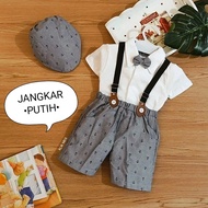 Klik Mds Boys' Jumper Shirt with Anchor Suspender Motif, Free Tie and Hat, Available in 3 sizes