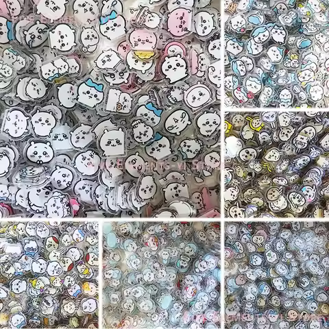Peripheral DIY Cartoon jiyi Anime Acrylic Double Layer Double Transparent モモンガ ハチワレ うさぎ USAGI ちいかわ H