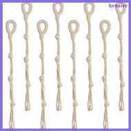 🍳 8Pcs Cotton Macrame Plant Hanger Extenders for Indoor Decoration Beige