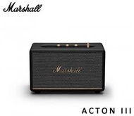 MARSHALL - 馬歇爾 Acton III 真無線 藍牙5.2 喇叭 黑色 [香港行貨]｜3.5mm AUX、D類 放大器