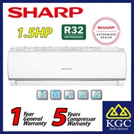 Sharp 1.5HP R32 Non-Inverter Air Conditioner AHA12WCD2