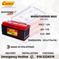 CENTURY MARATHONER MAX LN5 | DIN100L AUTOMOTIVE CAR BATTERY