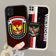 HK-59 Indonesia logo Shockproof Casing for Black and White Silicone Samsung A12 A22 5G