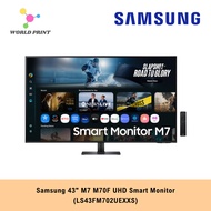 Samsung 43" M7 M70F UHD Smart Monitor (LS43FM702UEXXS)