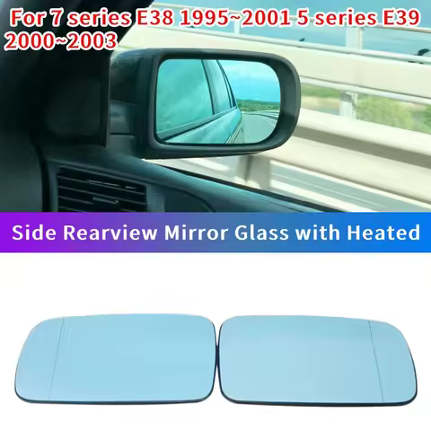 High-Quality Side Wing Mirror Rearview Mirror Glass Heated For -BMW 7 Series E38 1995-2001 5 Series 