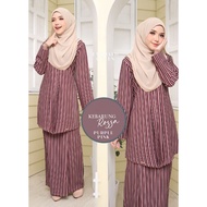 Rossa Baju Kebarung Stripes Ironless Plus Size DM