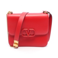 【二手，A級】華倫天奴V字形單肩包RED真皮單肩包 女士款