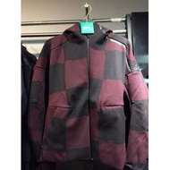 【可驗貨】全新正品 ADIDAS Z.N.E. CHECKED HOODIE 格紋棉質外套 紅黑 S94751 ox