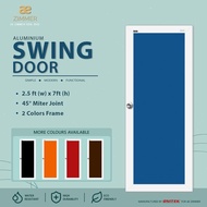 AE Zimmer ACP Swing Door OSD 3713 (45°)  (toilet door swing door, pintu tandas pintu aluminium)