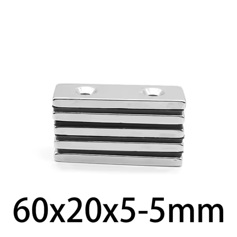 60x20x5-5mm Strong Rectangular Magnets 60x20x5-5 Block Strip Magnet For Fridge, DIY, Building, Scien