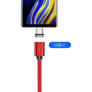 Nylon Fast Charging Magnetic USB-C Cable Compatible with Samsung Note9/S9/S8,Pixel 2XL,Xperia XZ2,Mo