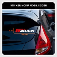 CUTTING STICKER 5ZIGEN / STICKER 5 ZIGEN MODIFY RACING CAR DECAL RIM