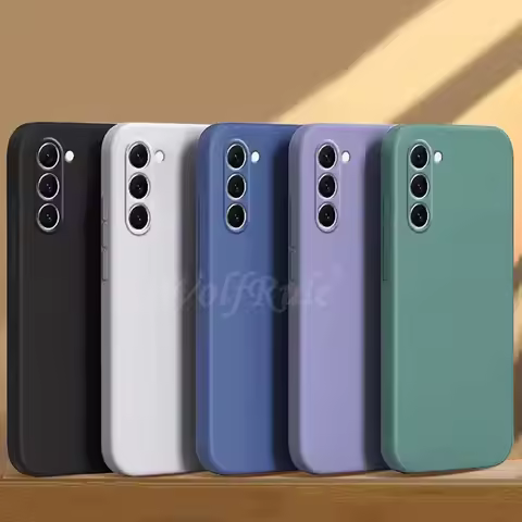 For Cover Samsung Galaxy A55 5G Case Samsung A55 Capas New Original Liquid Silicone Soft Fundas Sams