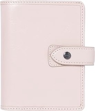 Filofax Malden Organizer, Pocket Size, Pink - Tactile, Full-Grain Buffalo Leather, Six Rings, with Cotton Cream Week-to-View Calendar Diary, Multilingual, 2024 (C02615-24)