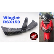 Winglet ABS Body Cover Carbon Honda RSX150 New Accessories Motor RSX 150 X Winners Hidung Depan