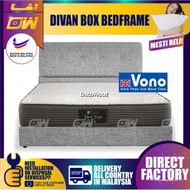 ⚡️ PROMOTION ⚡️ VN Bora Series Leather Divan Box Bedframe Only / Bed Base / Katil - Queen / King Siz